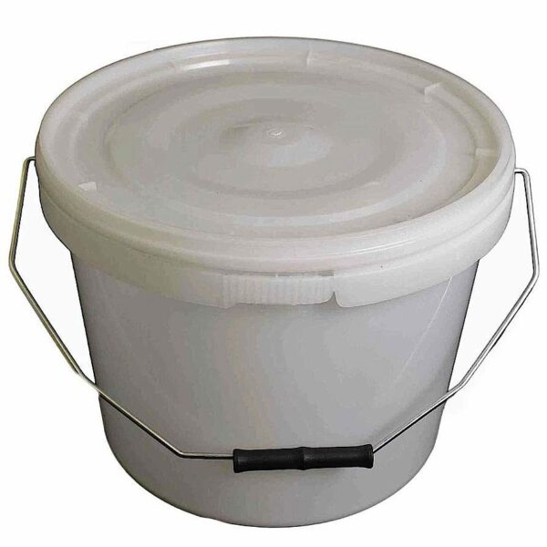 10L Tamper Evident Natural Plastic Buckets With Lid
