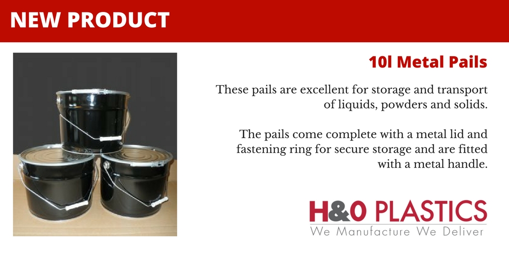 New Product Announcement - 10l Metal Pails