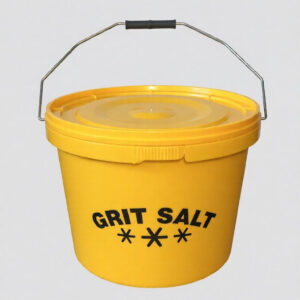10L Yellow Grit Salt Bucket with Lid