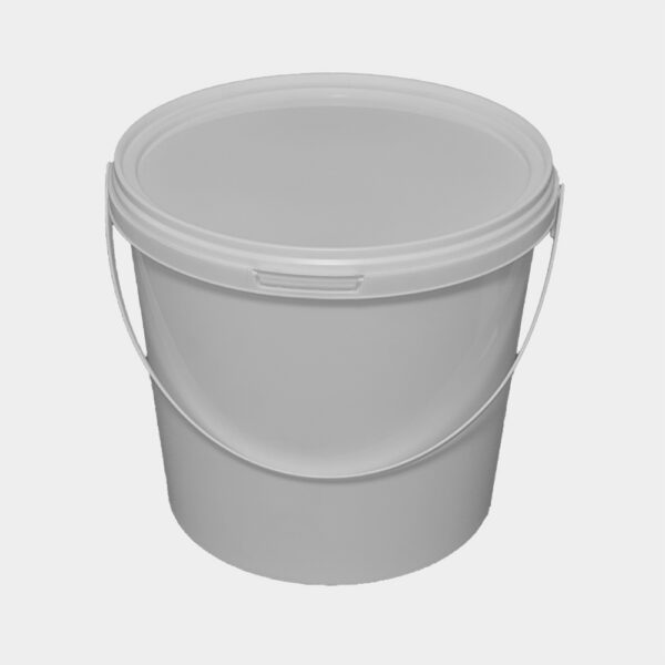 15L Tamper Evident Lightweight White Food Buckets With Lid