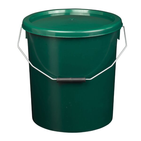 16L Green Plastic Buckets With Lid