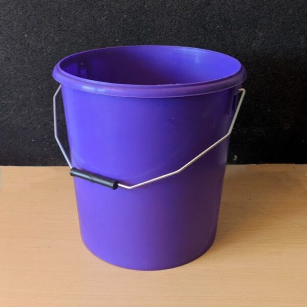 16L Purple Plastic Buckets With Lid