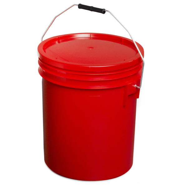 Red 16L Paint and Resin Pail