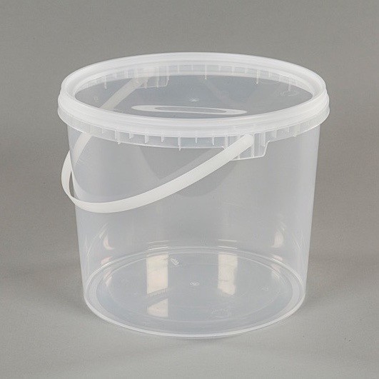 5L Clear Plastic Food Grade Bucket With Lid