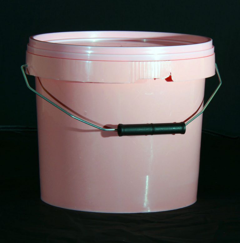 5L Pink Plastic Buckets With Lid H&O Plastics