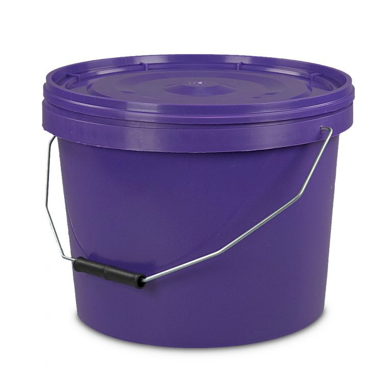 ten litre purple tamper evident bucket