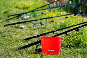 red angling buckets