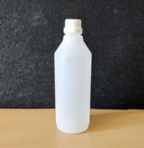 1l natural plastic bottle with screw cap