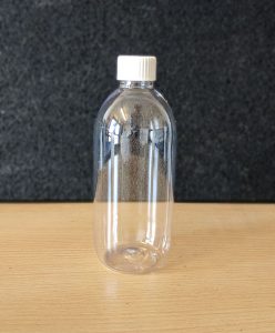 500ml clear PET plastic bottle