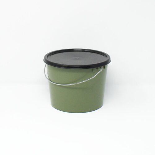 2.5l Green Fishing Bucket with Lid