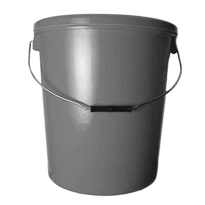 L Grey Plastic Buckets With Lid H O Plastics