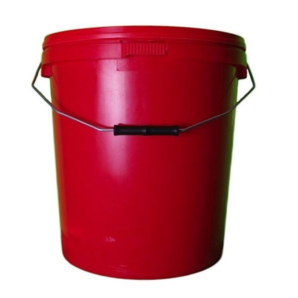 20L Red Tamper Evident Plastic Buckets With Lid