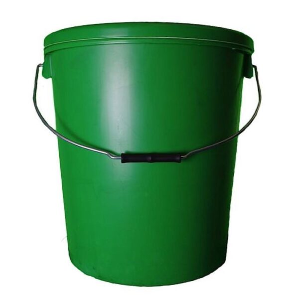 25L Green Plastic Buckets With Lid