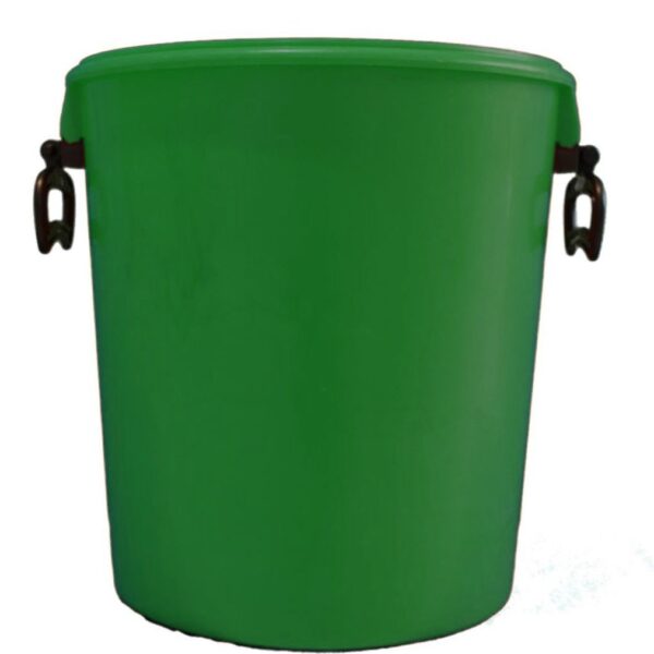 25L Green Bucket With Two Handles And Lid