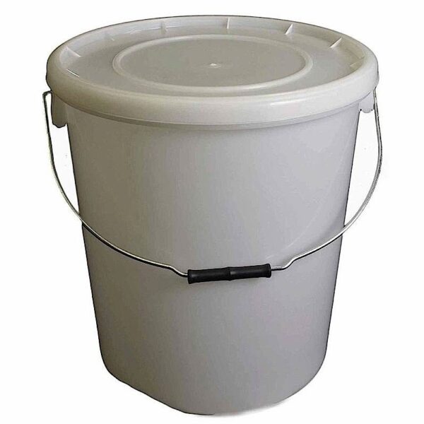 25L Natural Plastic Buckets With Lid