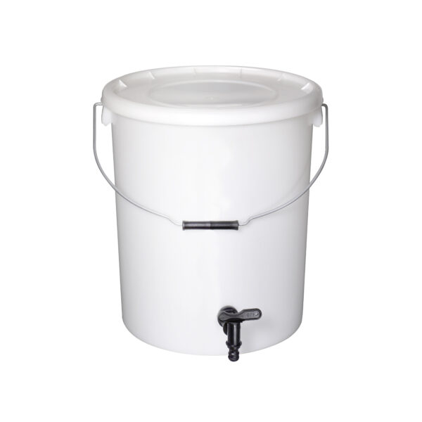 25L Natural Buckets with Tap And Lid