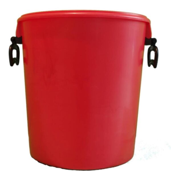 25L Red Bucket With Two Handles And Lid